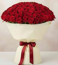 Букет 101 Красная роза Милано в Зональной Станции