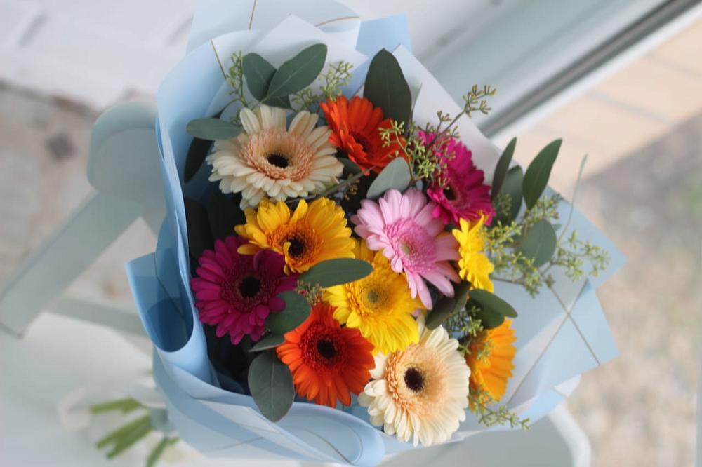 Букет цветов из: Герберы в Зональной Станции