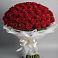 Букет 101 Красная роза Блэк Мэджик в Зональной Станции