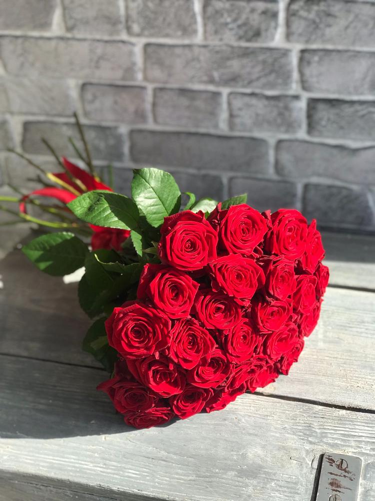 Букет Красные розы Фридом в Зональной Станции