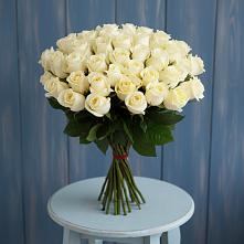 Букет 51 Белая роза Эдлесс Лав #REPLACE_PRED# Зональной Станции