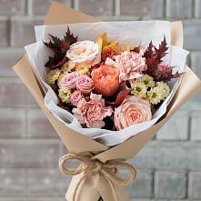 Букет цветов из:  Гвоздики, Хризантемы и Розы #REPLACE_PRED# Зональной Станции