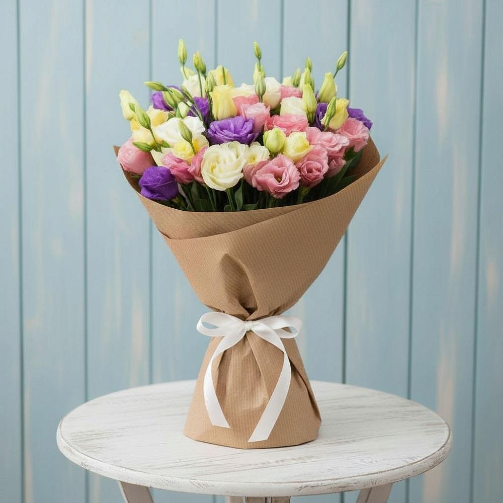 Букет цветов из: Лизиантусы в Зональной Станции