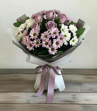 Букет цветов из:  Хризантемы и Розы в Зональной Станции