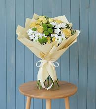 Букет цветов из:  Хризантемы и Розы в Зональной Станции