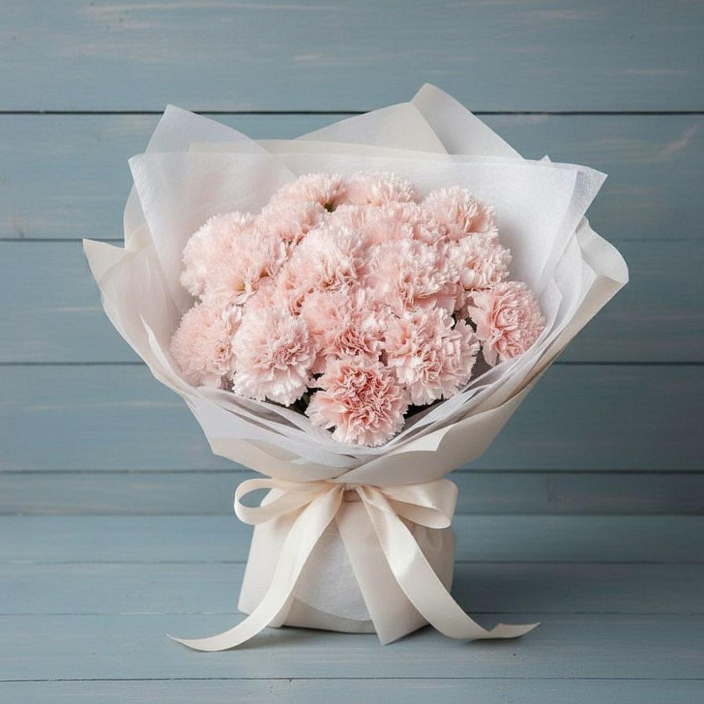 Букет цветов из: Гвоздики в Зональной Станции