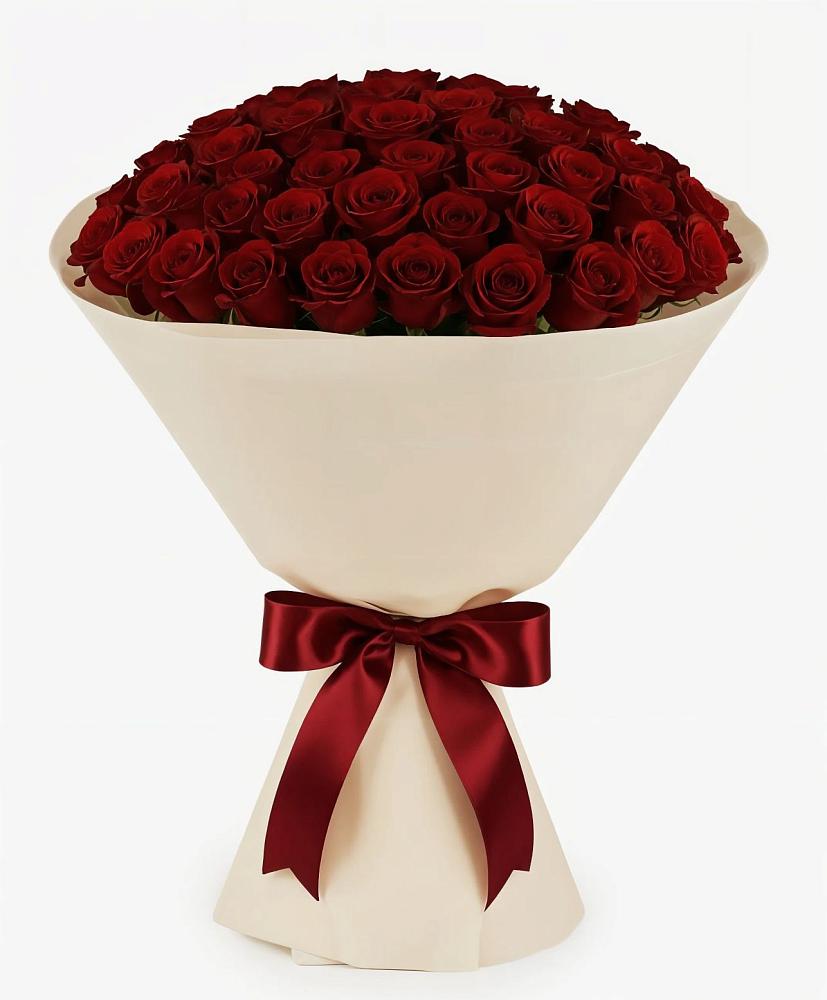 Букет 101 Бордовая роза Блэк Бакарра в Зональной Станции