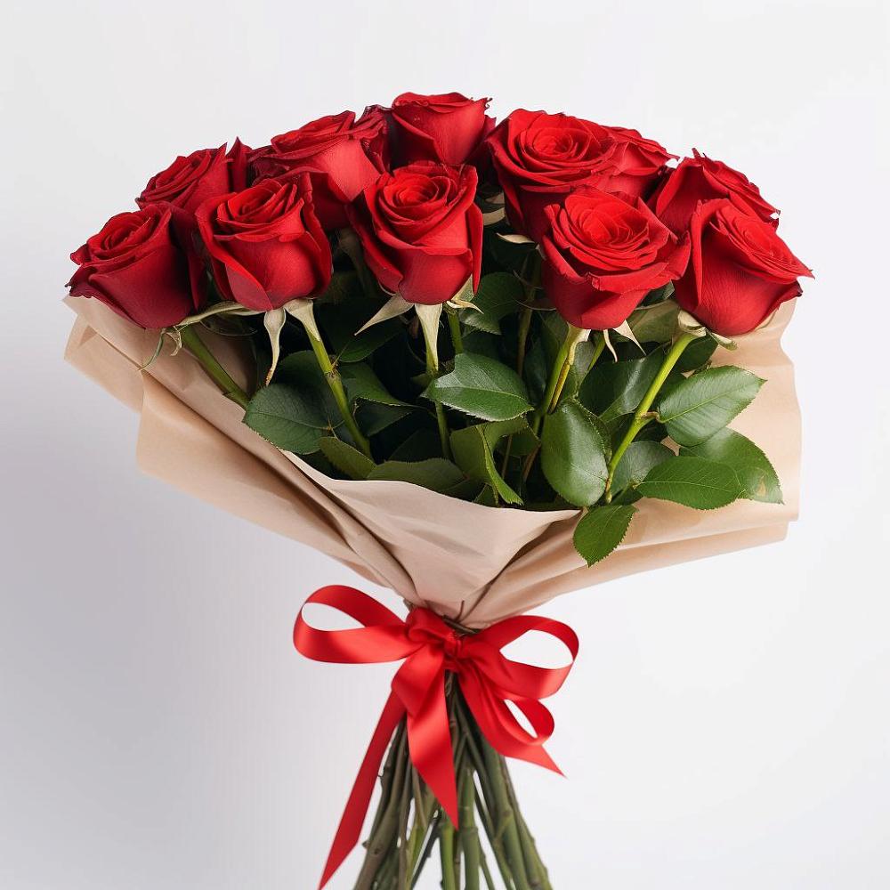 Букет 11 Красных роз Эдлесс Лав в Зональной Станции