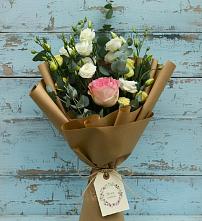 Букет цветов из:  Розы и Лизиантусы #REPLACE_PRED# Зональной Станции