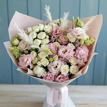 Букет цветов из:  Альстромерии и Розы в Зональной Станции
