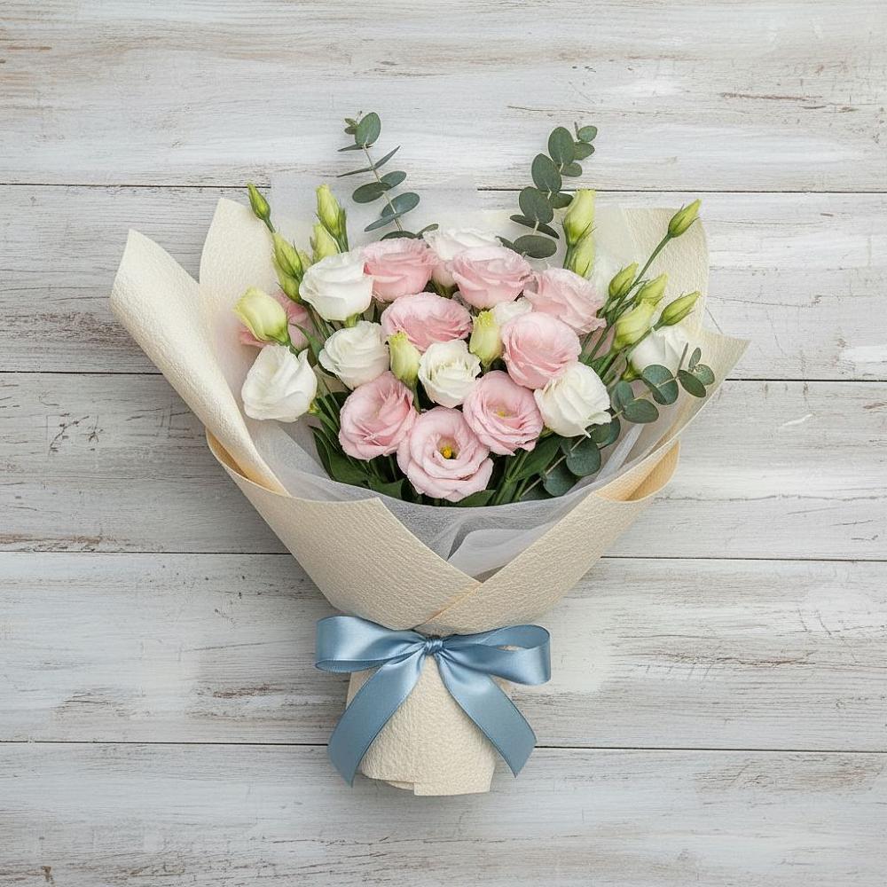 Букет цветов из: Лизиантусы в Зональной Станции